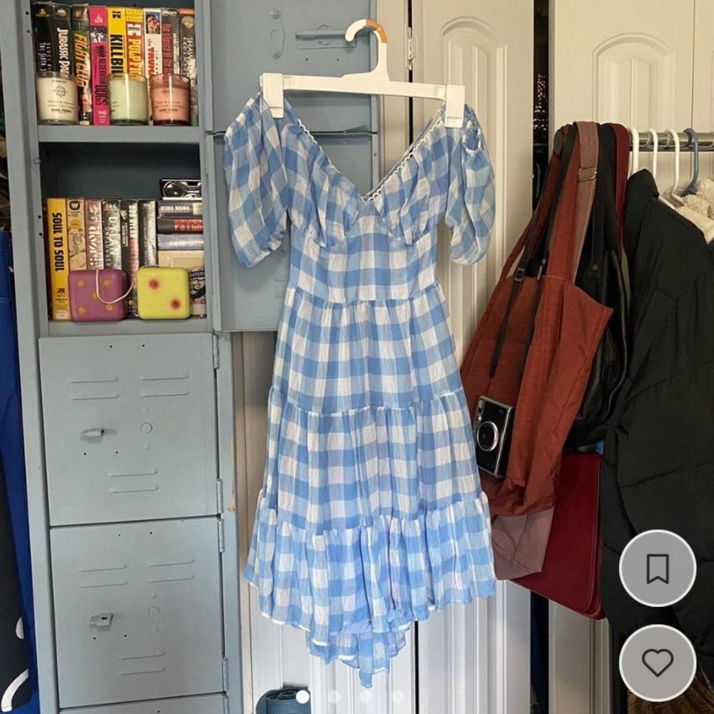 Princess Polly, Danny, Blue Gingham, Mini Dress